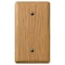 Amerelle Amerelle Contemporary Light Brown 1 gang Oak Wood Blank Wall Plate 1 pk 901BL - alternate 1